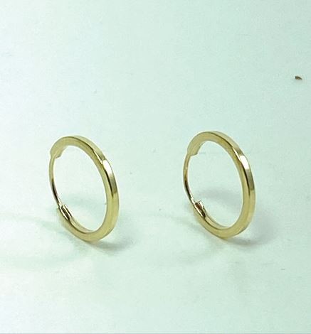 Brinco de argola em ouro 18k Green Gold