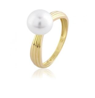 Anel em ouro 18k com pérola Brüner