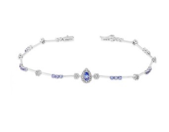 Pulseira em ouro branco 18k com Brilhantes Brüner