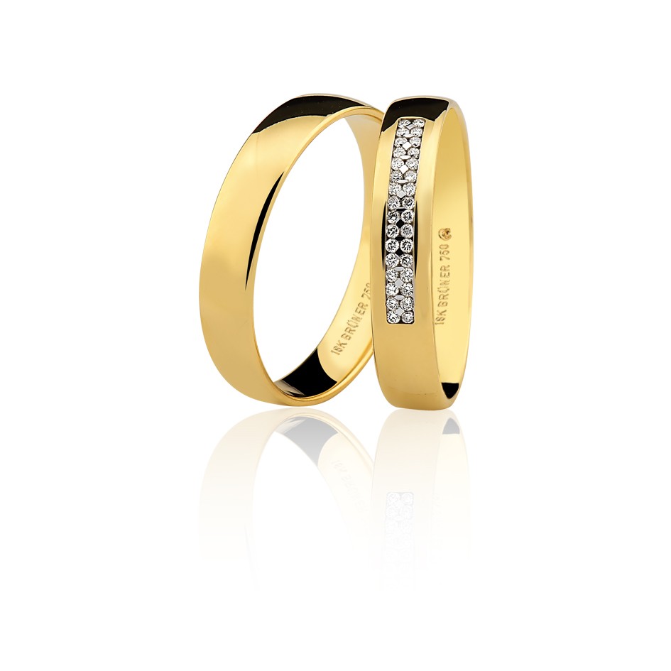 Aliança em Ouro 18k Brüner 