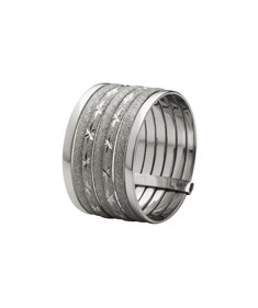 Anel 7 fios em ouro branco 18k  Emporium Aurum