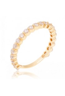 Anel em ouro Amarelo 18k com Zircônias Brüner