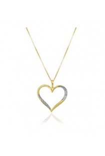 Colar em ouro amarelo e branco 18k com brilhantes Brüner
