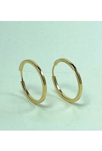 Brinco de argola em ouro 18k Green Gold