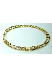 Pulseira de elo 3x1 em ouro 18k Green Gold