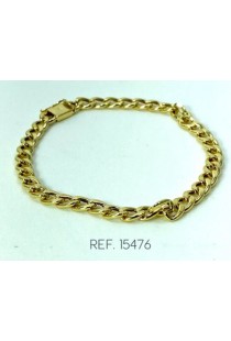 Pulseira de elo groumet em ouro 18k Green Gold