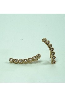 Brinco em ouro 18k com zircônias Green Gold