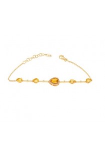 Pulseira em ouro 18k Gota com Brilhantes Brüner
