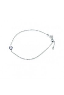Pulseira em ouro branco 18k Redonda com Brilhantes Brüner