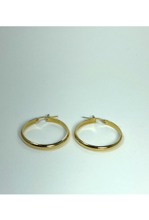 Brinco de Argola Ouro Amarelo 18K  Green Gold