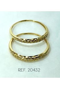 Aparador em ouro 18k com zircônias Green Gold