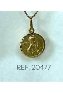 Pingente anjo da guarda em ouro 18k Green Gold