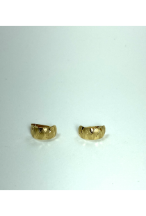 Brinco Ouro Amarelo 18K Trabalhado Green Gold