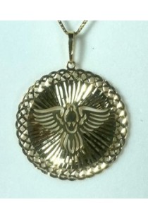 Pingente em ouro 18k Mandala Espirito Santo Green Gold