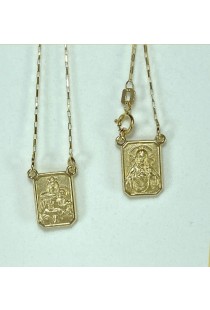 Escapulário corrente cartier em ouro 18k Green Gold