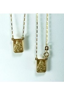 Escapulário corrente cartier em ouro 18k Green Gold