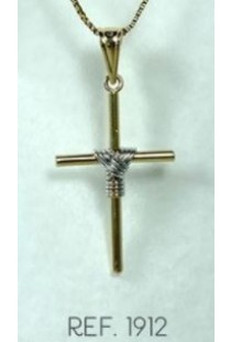 Pingente Cruz em ouro 18k Green Gold