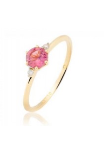 Anel em ouro amarelo 18k com Brilhantes Brüner