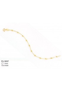 Pulseira Infantil Bolinha em ouro 18k - Estrela de Ouro